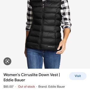 Eddie Bauer Cirruslite Down Vest, Sz Small